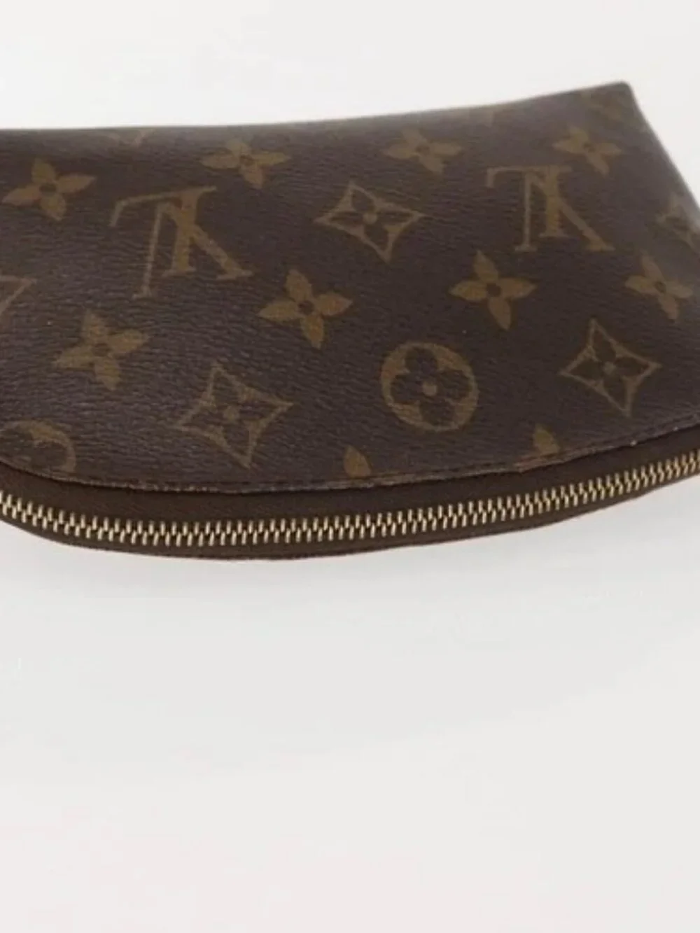 LOUIS VUITTON Monogram Pochette Cosmetic PM Pouch M43998 LV Auth BA6195